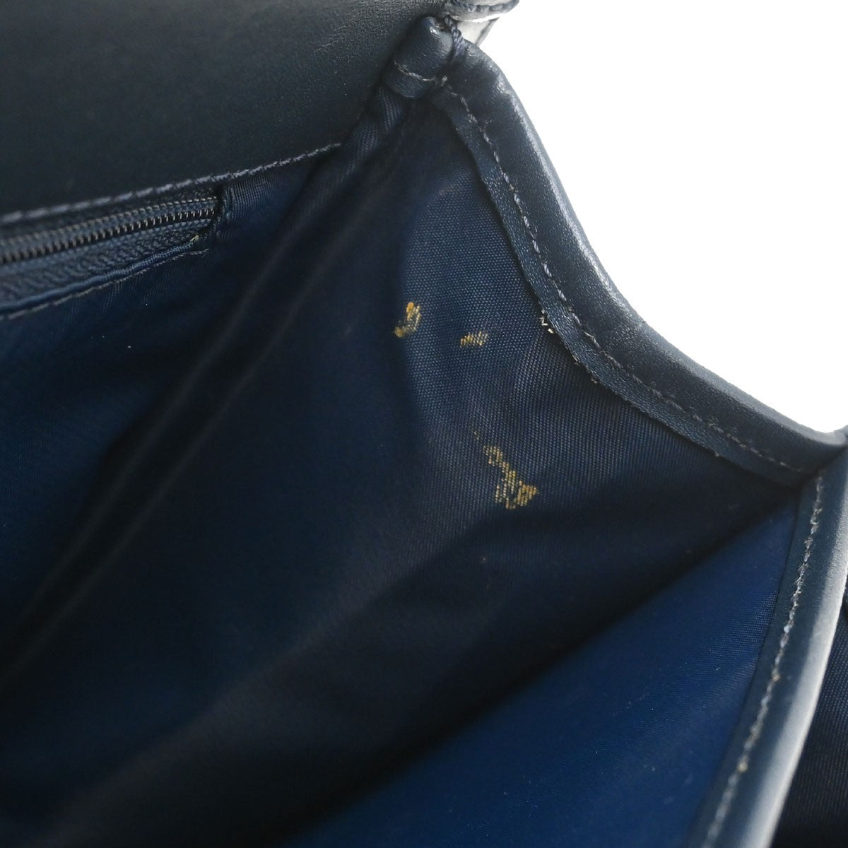 Christian Dior Vintage Trotter Pocket Diorissimo Canvas Navy Canvas Tote Bag Bag (Pre-Owned)