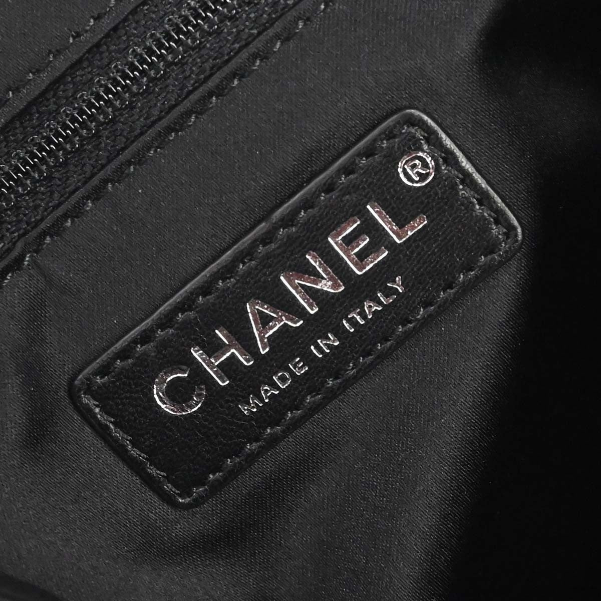 Chanel Astronaut Essentials Sequin Embellished Printed Nylon Navy Nylon Backpack Bag (Pre-Owned)
