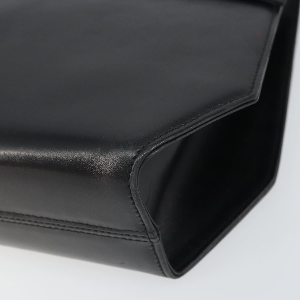 Salvatore Ferragamo Vintage Leather Black Leather Shoulder Bag Bag (Pre-Owned)