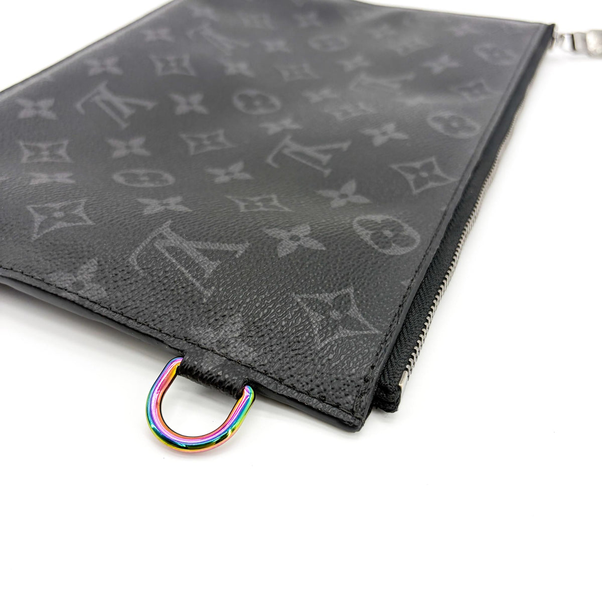 Louis Vuitton Pochette Voyage Monogram Eclipse Canvas Black Canvas Clutche & Pouche Bag (Pre-Owned)