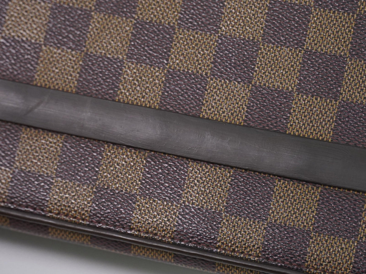 Louis Vuitton Tribeca Carre Damier Ebene Brown Canvas Shoulder Bag Bag (Pre-Owned)
