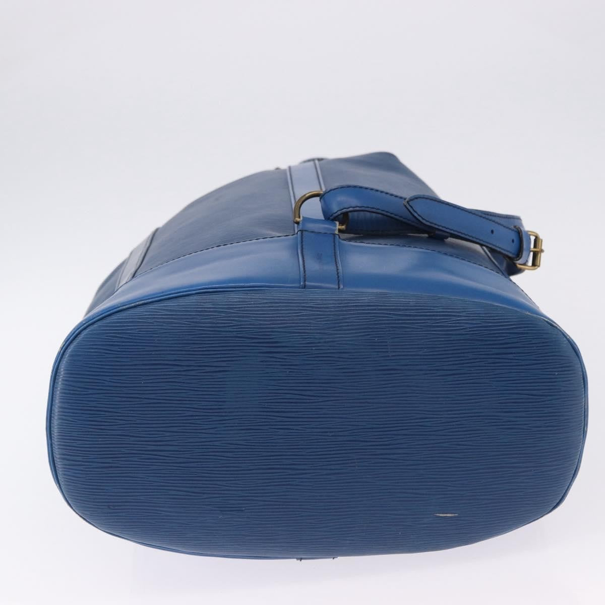Louis Vuitton Randonnée Epi Blue Leather Backpack Bag (Pre-Owned)