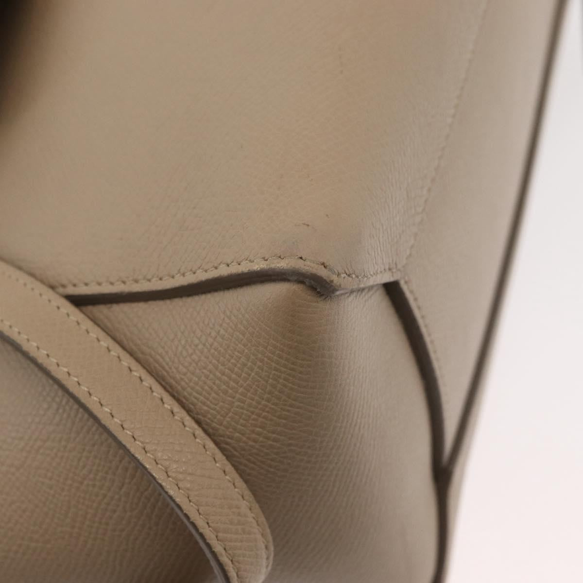 Celine Belt Calfskin Beige Leather Handbag (Pre-Owned)