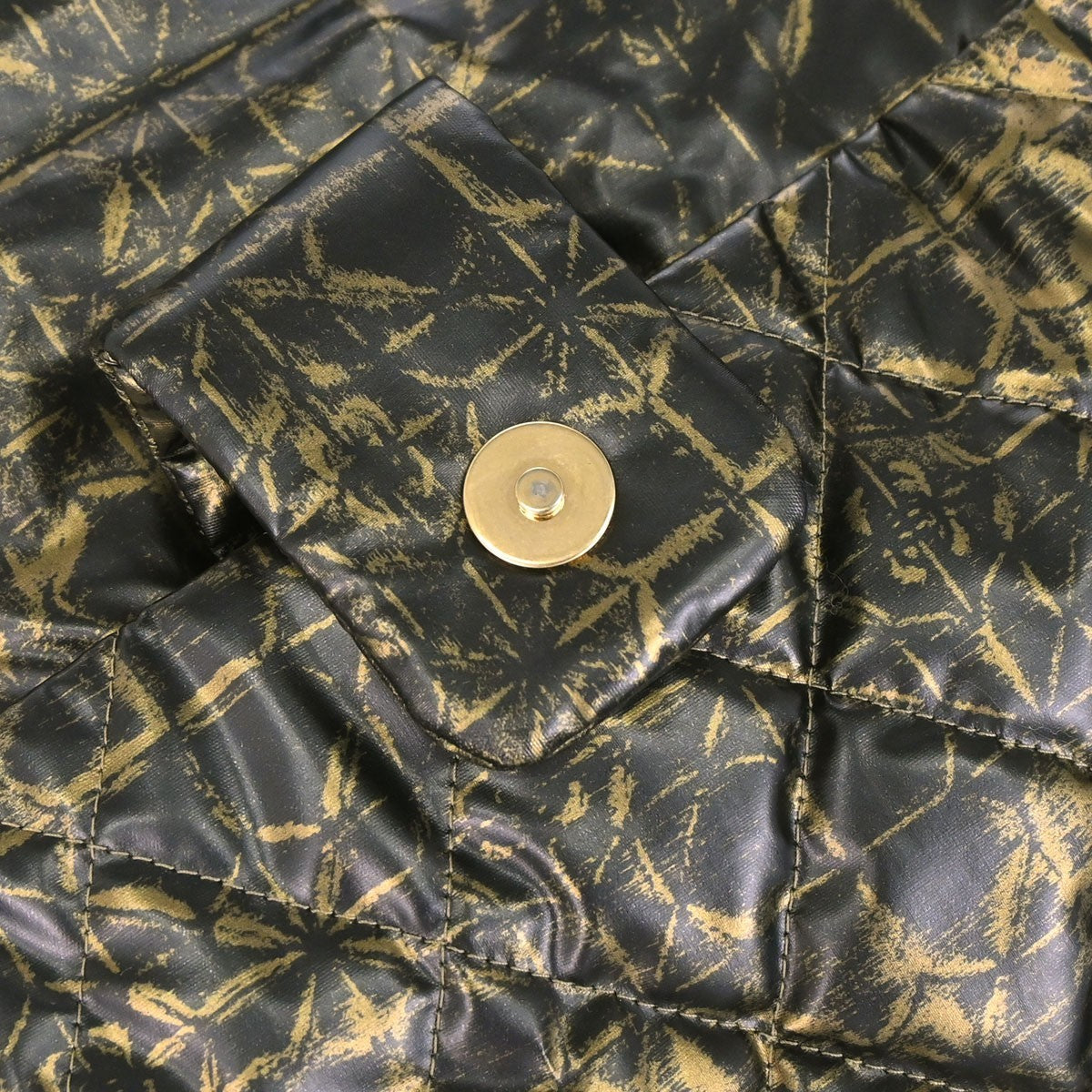 Chanel Accordion Flap Quilted Printed Nylon Black Nylon Shoulder Bag Bag (Pre-Owned)