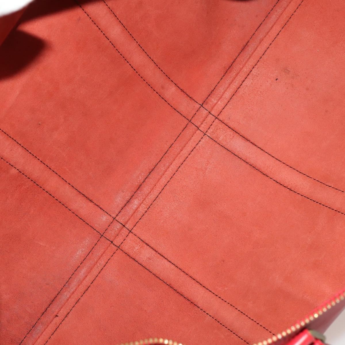 Louis Vuitton Keepall Epi Red Leather Travel Bag Bag (Pre-Owned)