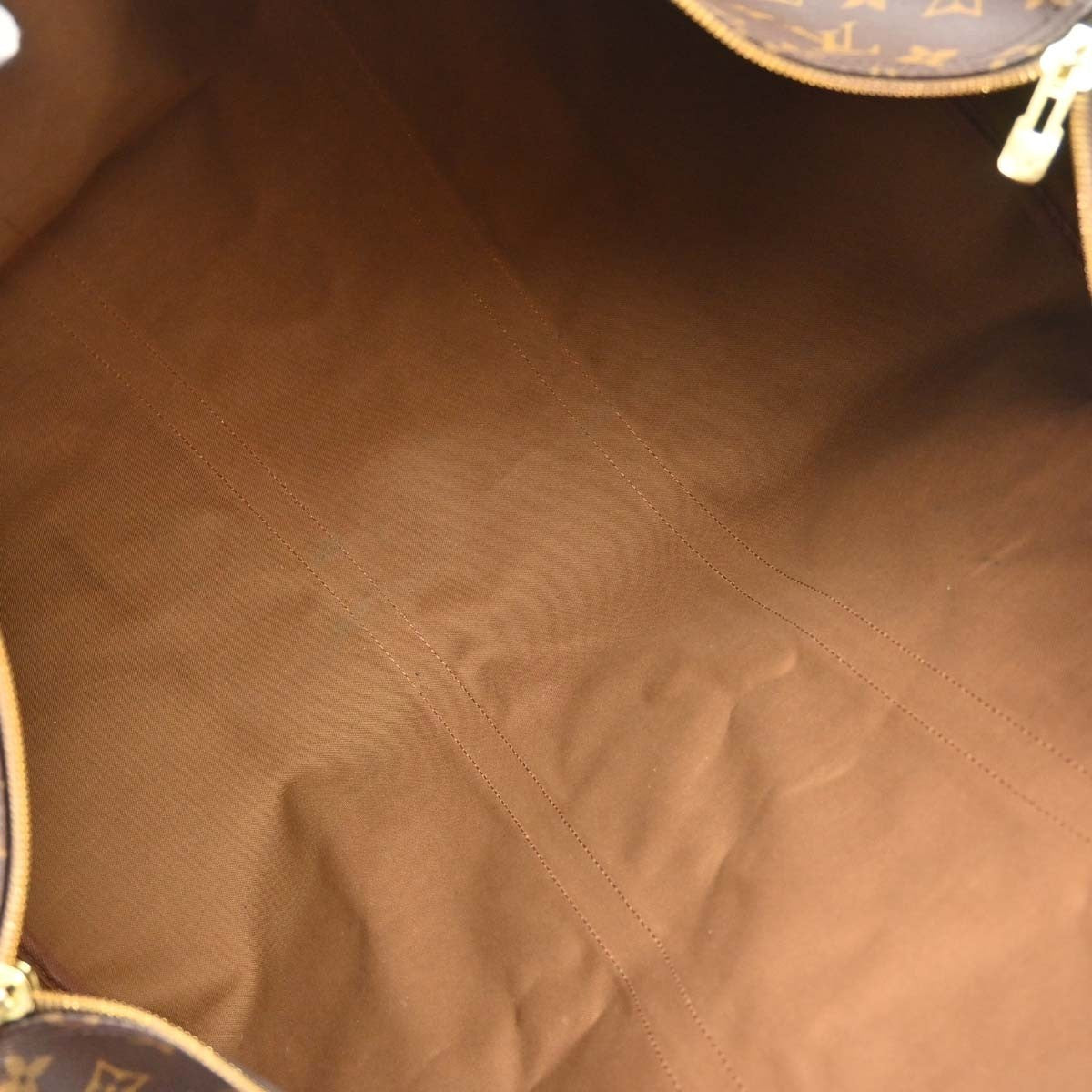 Louis Vuitton Keepall Bandouliere Monogram Canvas Brown Canvas Travel Bag Bag (Pre-Owned)