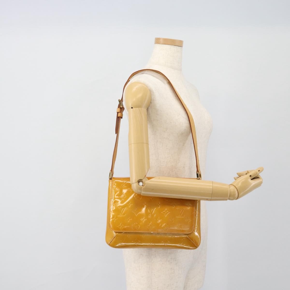 Louis Vuitton Thompson Street Monogram Vernis Yellow Patent_Leather Shoulder Bag Bag (Pre-Owned)