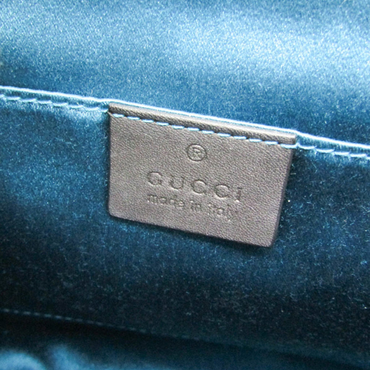 Gucci Ophidia Chain Suede Red Leather Shoulder Bag Bag (Pre-Owned)