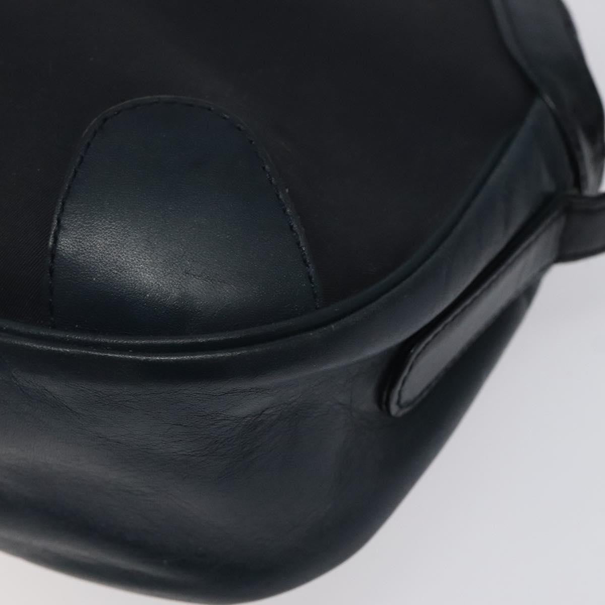Burberry Vintage Canvas Navy Canvas Shoulder Bag Bag (Pre-Owned)