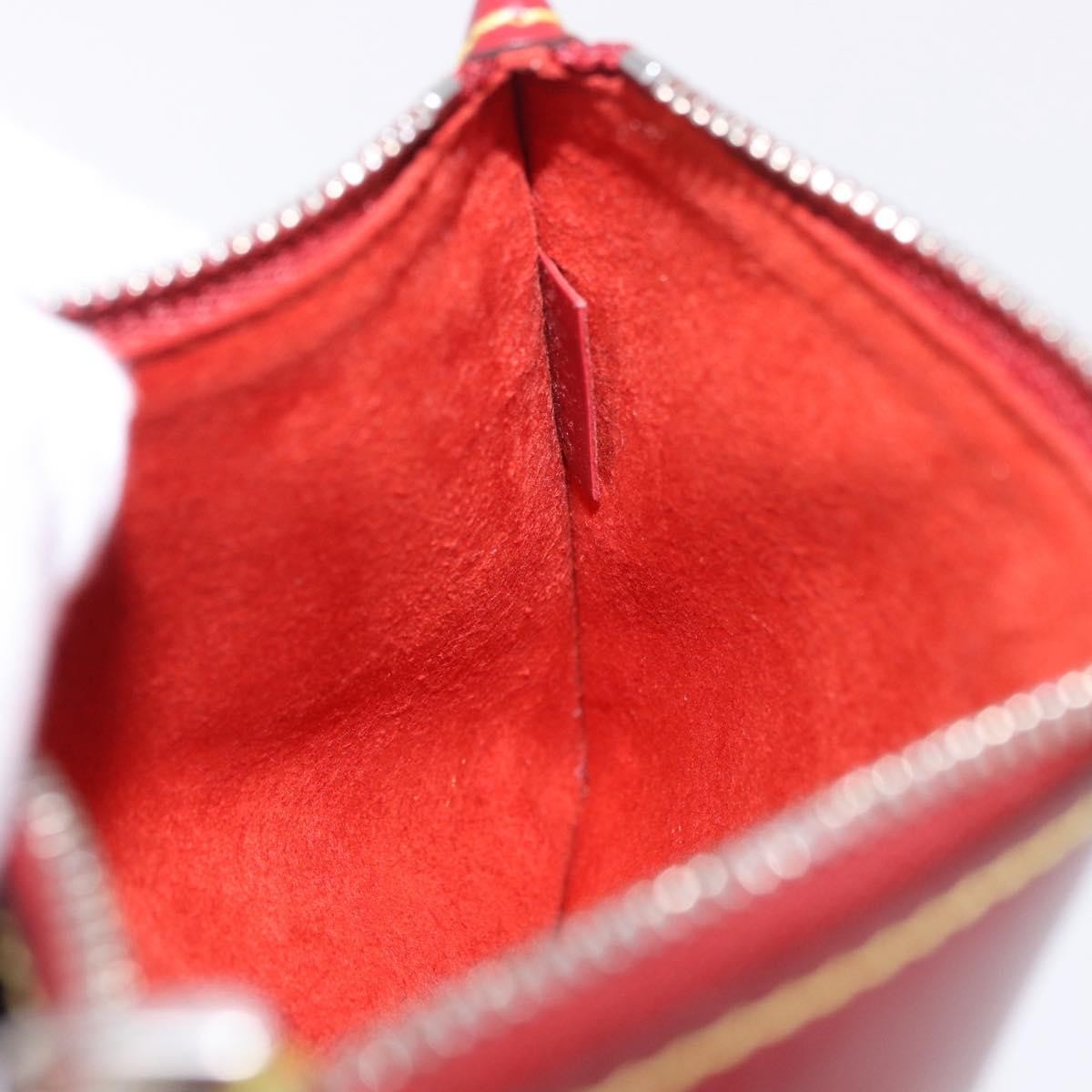 Louis Vuitton Neverfull Leather Red Leather Clutche & Pouche Bag (Pre-Owned)