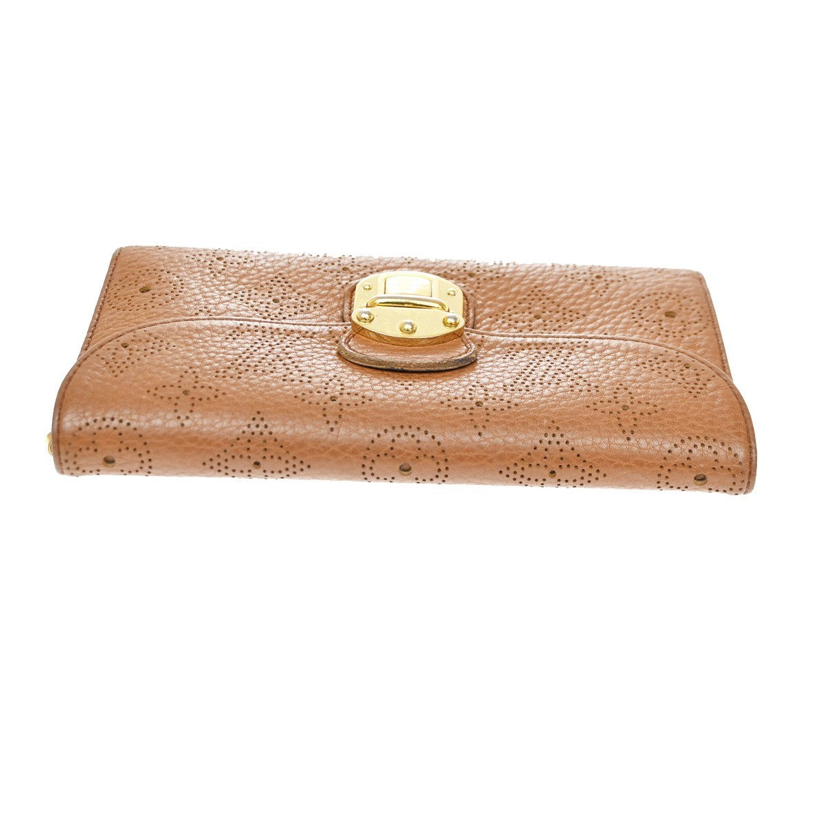 Louis Vuitton Amelia Mahina Leather Brown Leather Wallets Accessory (Pre-Owned)