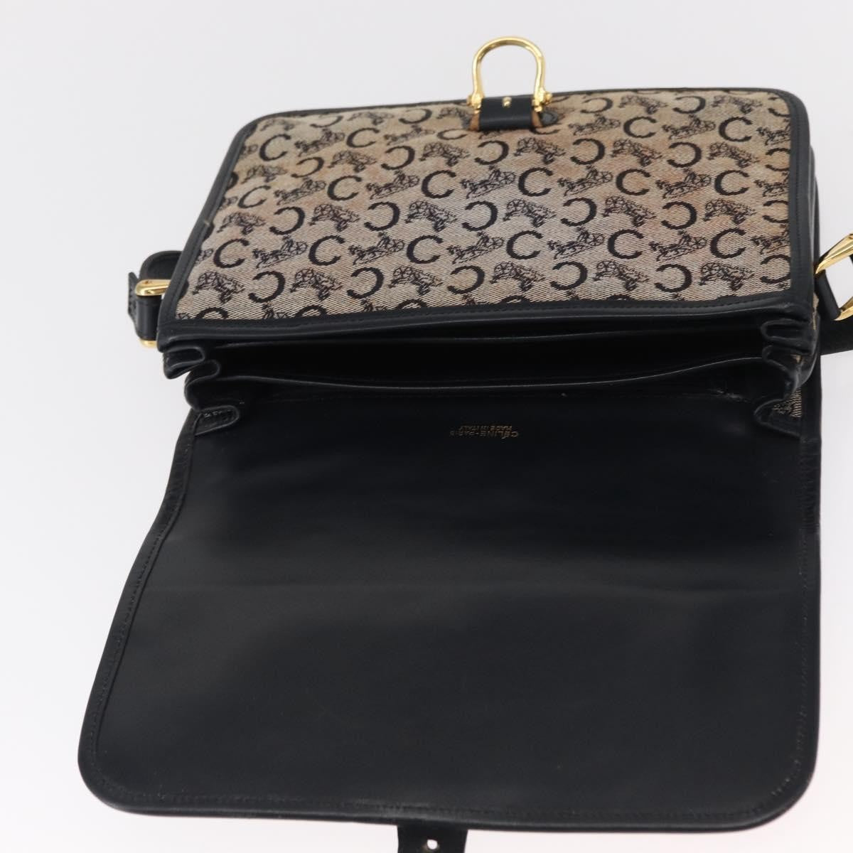 Celine C Sulky Canvas Navy Canvas Shoulder Bag Bag (Pre-Owned)