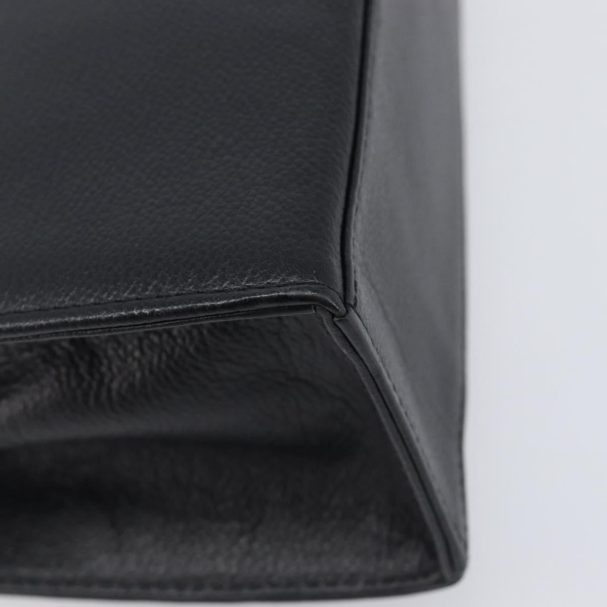 Saint Laurent Handbag Leather Black Leather Handbag (Pre-Owned)