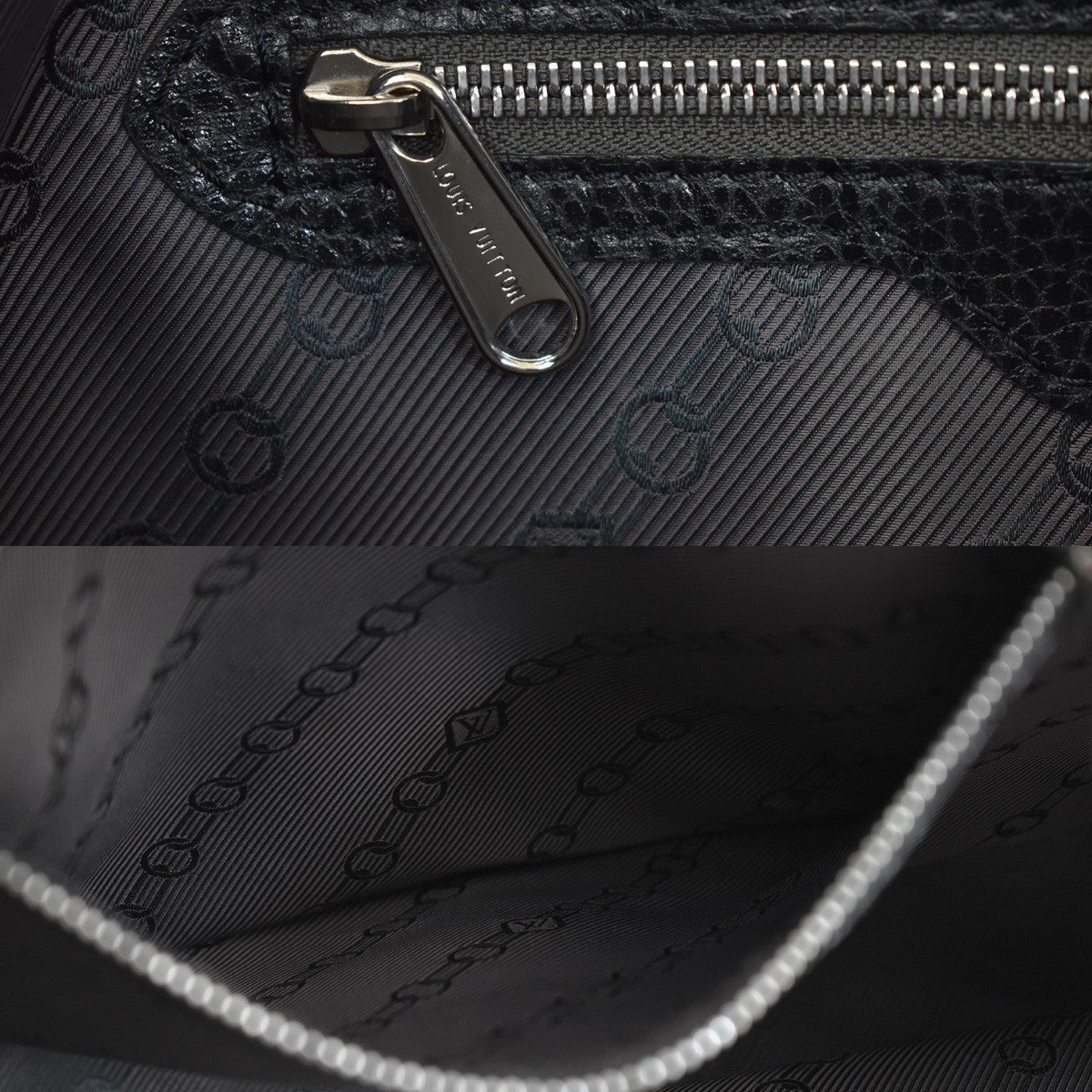 Louis Vuitton Trunks And Bags Shoe Tobago Leather Black Leather Handbag (Pre-Owned)
