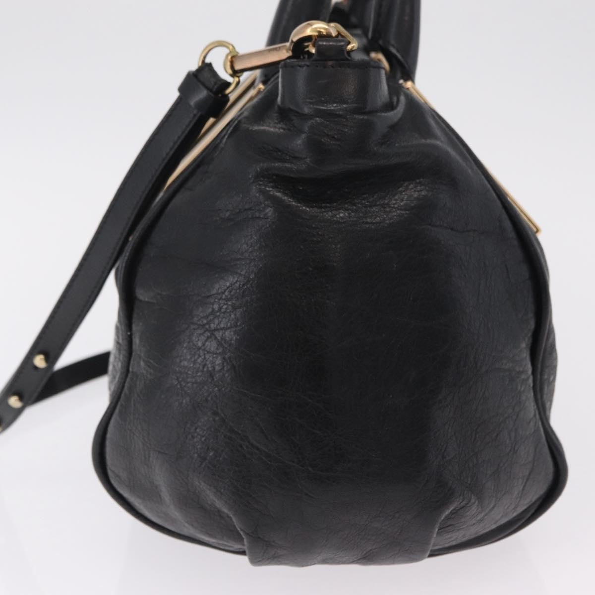 Chloe Ethel Leather Black Leather Handbag (Pre-Owned)