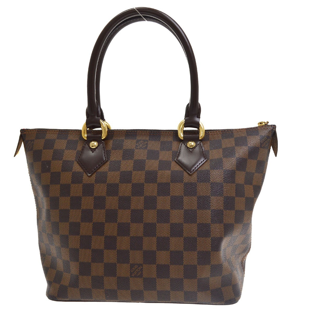 Louis Vuitton Saleya Damier Brown Canvas Handbag (Pre-Owned)