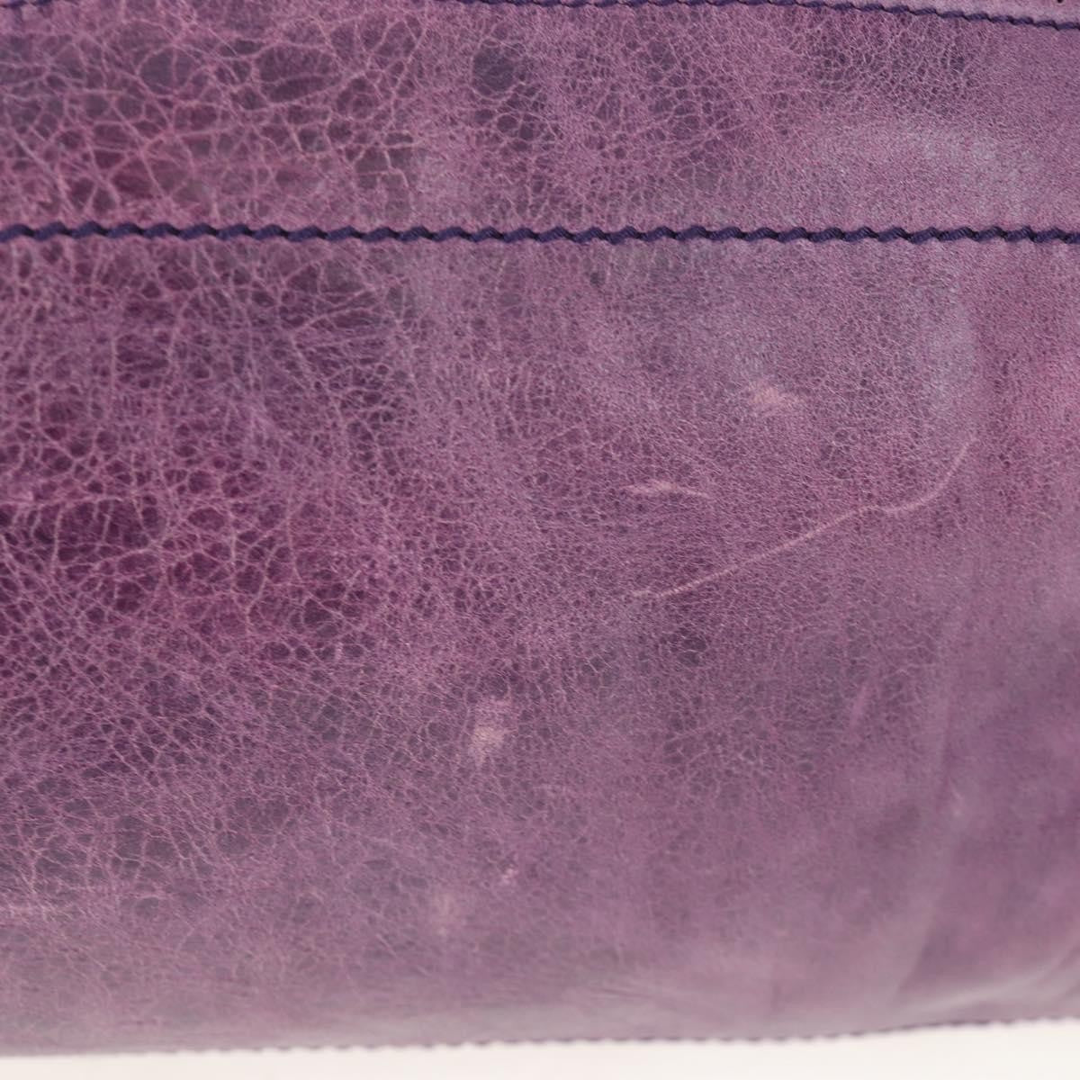 Balenciaga Covered Giant Brogues Day Hobo Leather Purple Leather Shoulder Bag Bag (Pre-Owned)