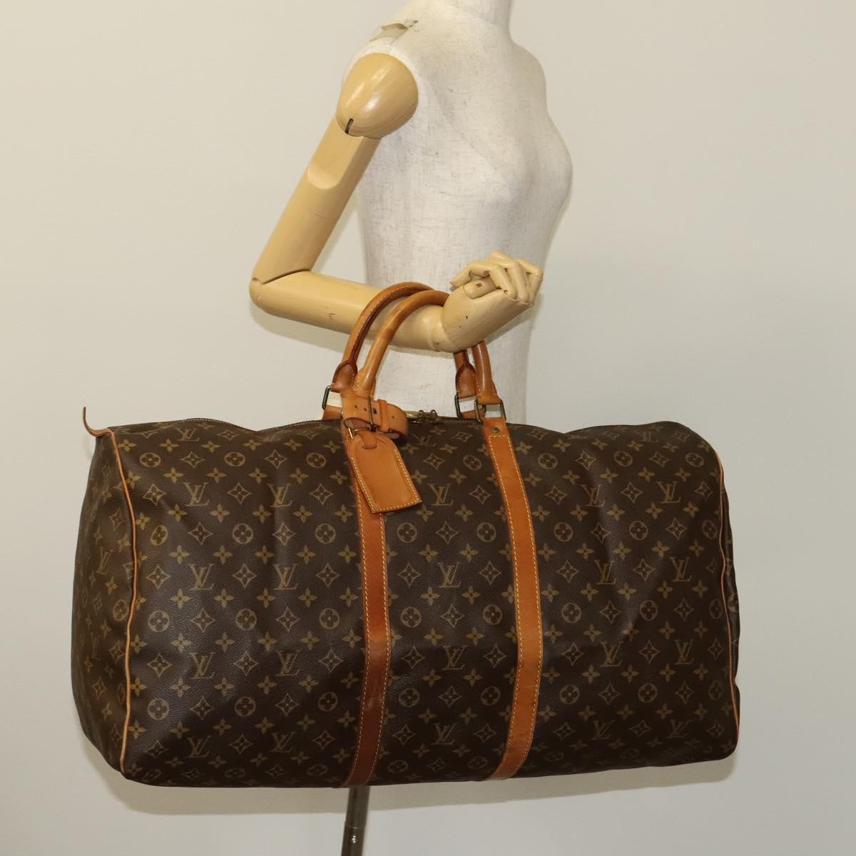Louis Vuitton Keepall Monogram Canvas Brown Canvas Travel Bag Bag (Pre-Owned)