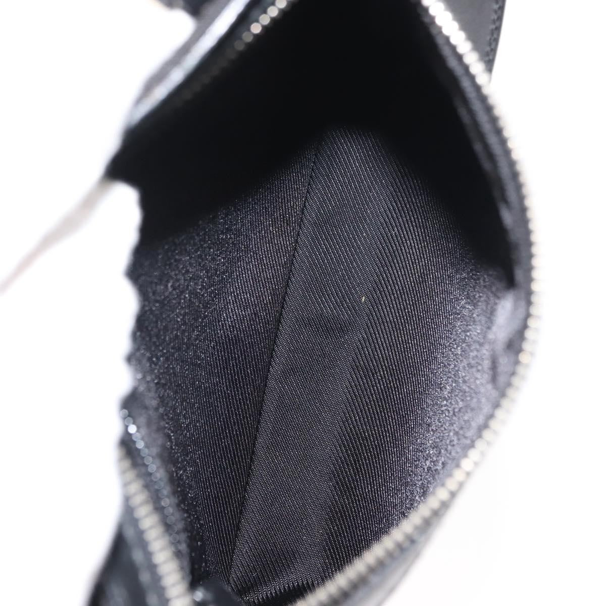 Gucci Vintage Flat Messenger Nylon And Leather Black Nylon Shoulder Bag Bag (Pre-Owned)