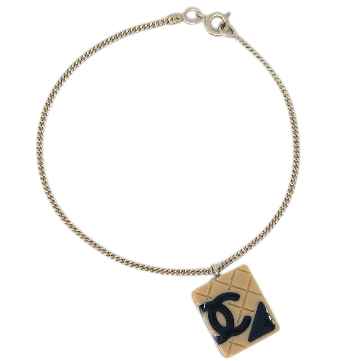 Chanel Vintage Rue Cambon Chain Charm Metal Gold Gold_Plated Bracelet Jewelry (Pre-Owned)