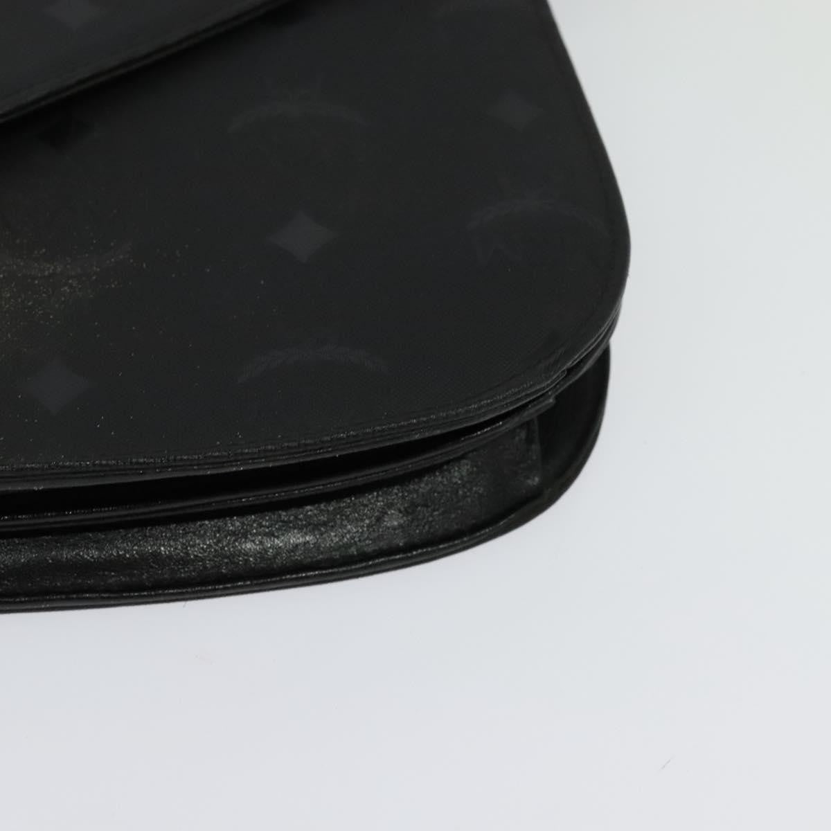 MCM Vintage Leather Black Canvas Handbag (Pre-Owned)