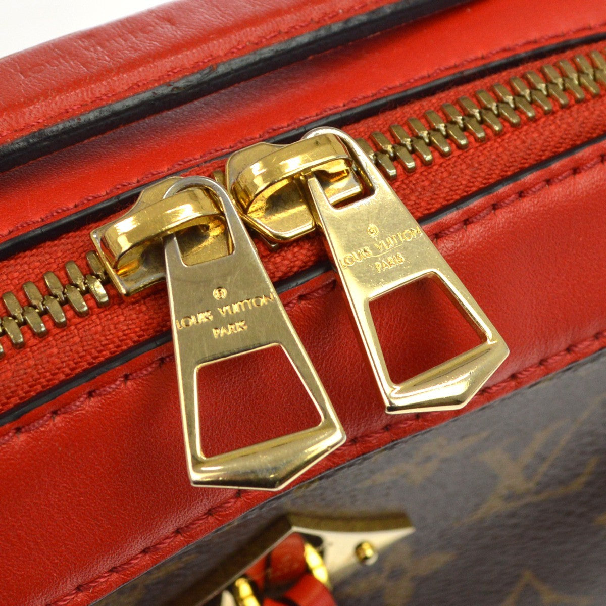 Louis Vuitton Saintonge Monogram Canvas With Leather Brown Canvas Handbag (Pre-Owned)