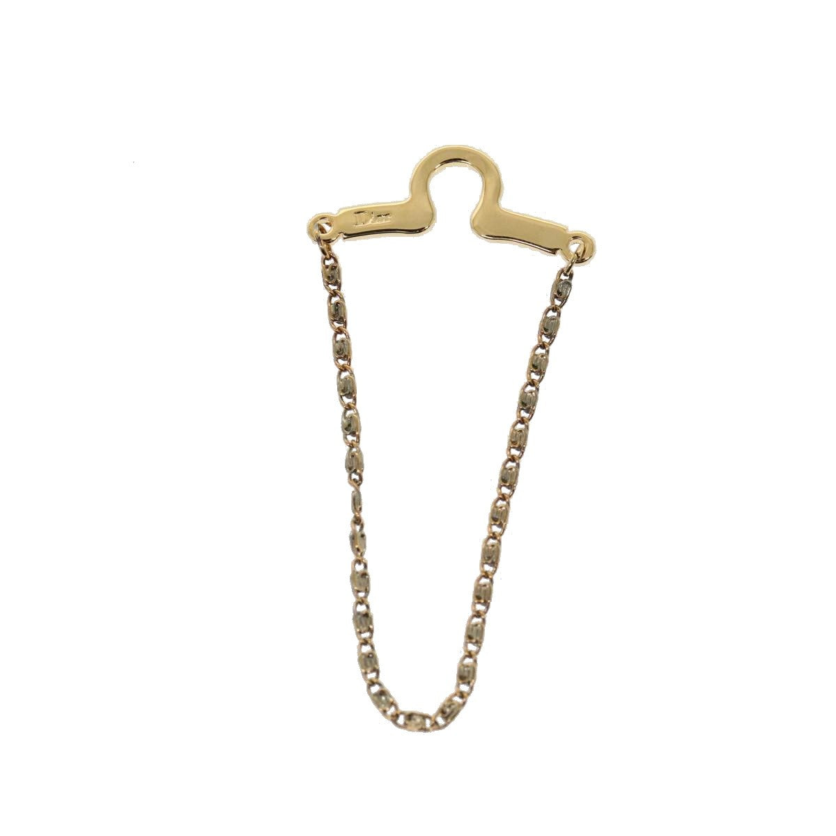 Christian Dior Cd Pendant Metal Gold Gold_Plated Necklace Jewelry (Pre-Owned)