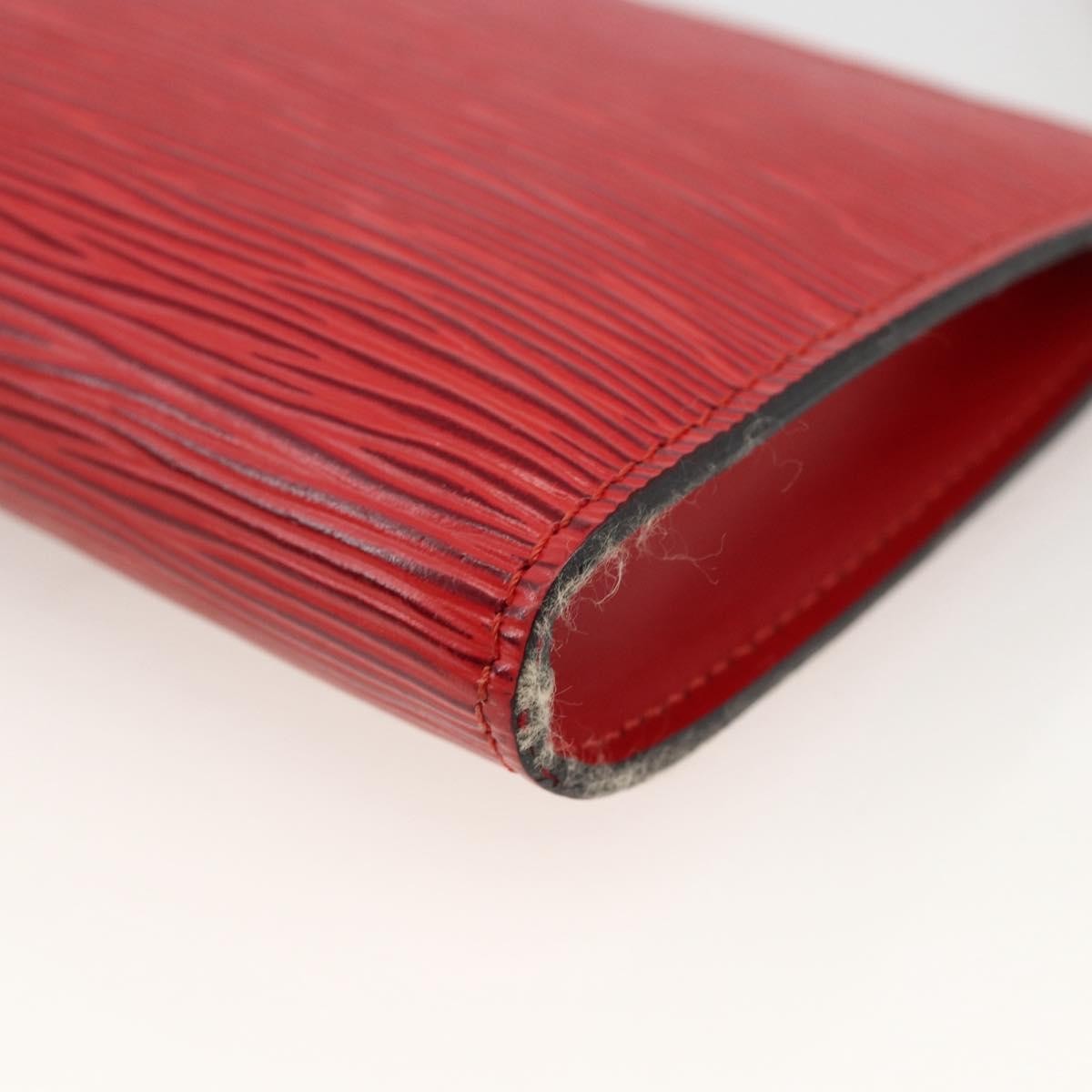 Louis Vuitton Pochette Accessoires Epi Leather Red Leather Clutche & Pouche Bag (Pre-Owned)