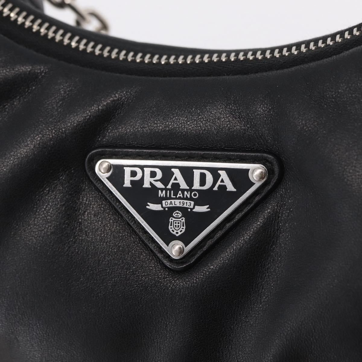 Prada Re-Edition 2005 Nappa Leather Black Leather Shoulder Bag Bag (Pre-Owned)