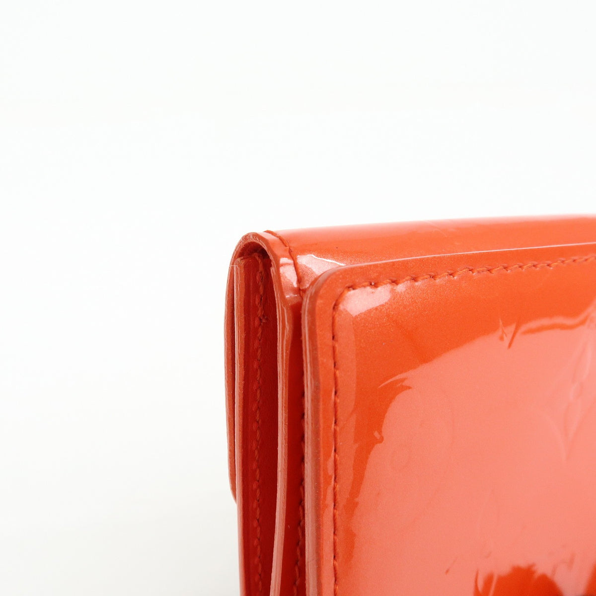 Louis Vuitton Ludlow Vernis Orange Leather Wallets Accessory (Pre-Owned)