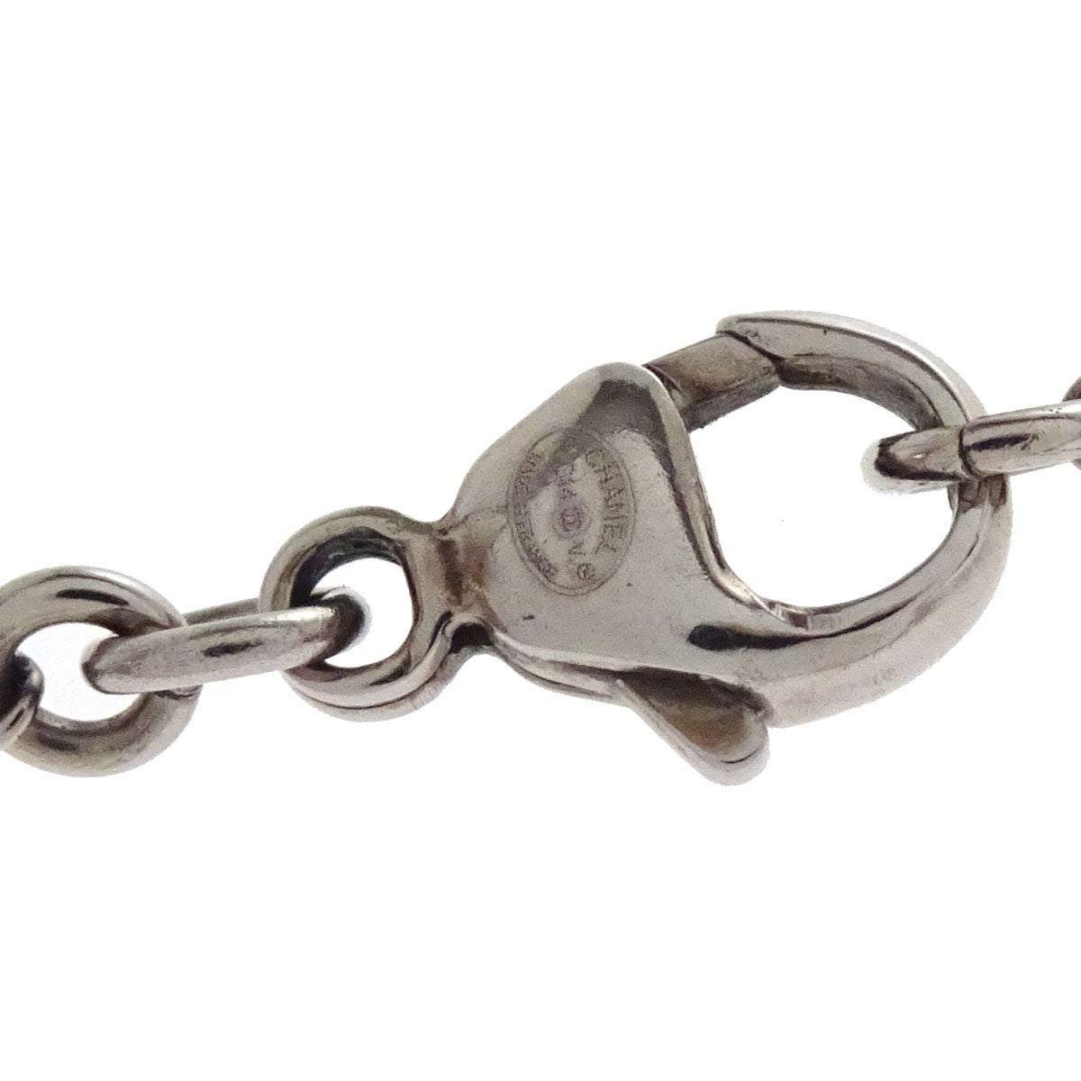 Chanel Cc Drop Pendant Metal With Enamel And Glass Gold Gold_Plated Necklace Jewelry (Pre-Owned)