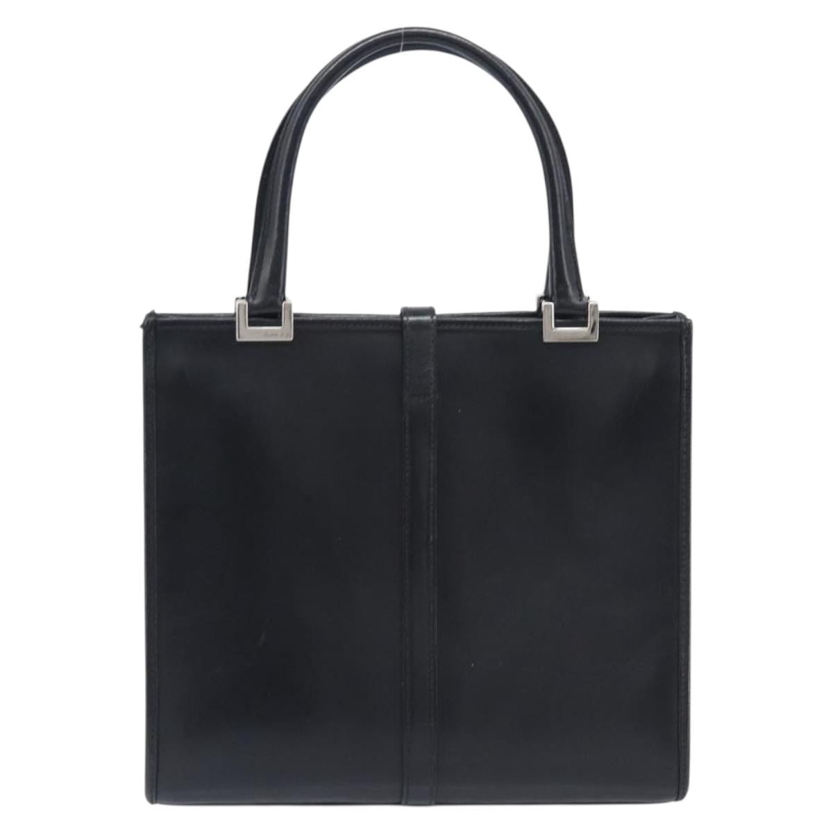 Gucci Jackie Leather Black Leather Tote Bag Bag (Pre-Owned)