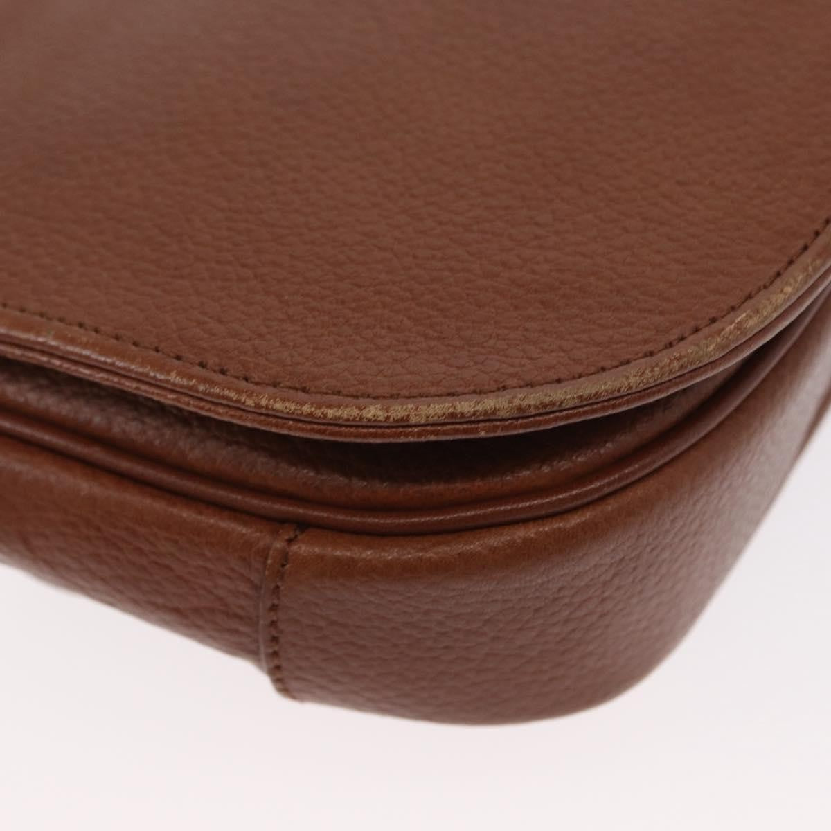 Burberry Vintage Leather Brown Leather Shoulder Bag Bag (Pre-Owned)