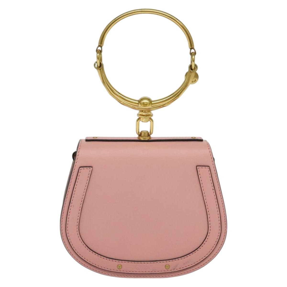 Chloe Nile Leather Pink Leather Handbag (Pre-Owned)