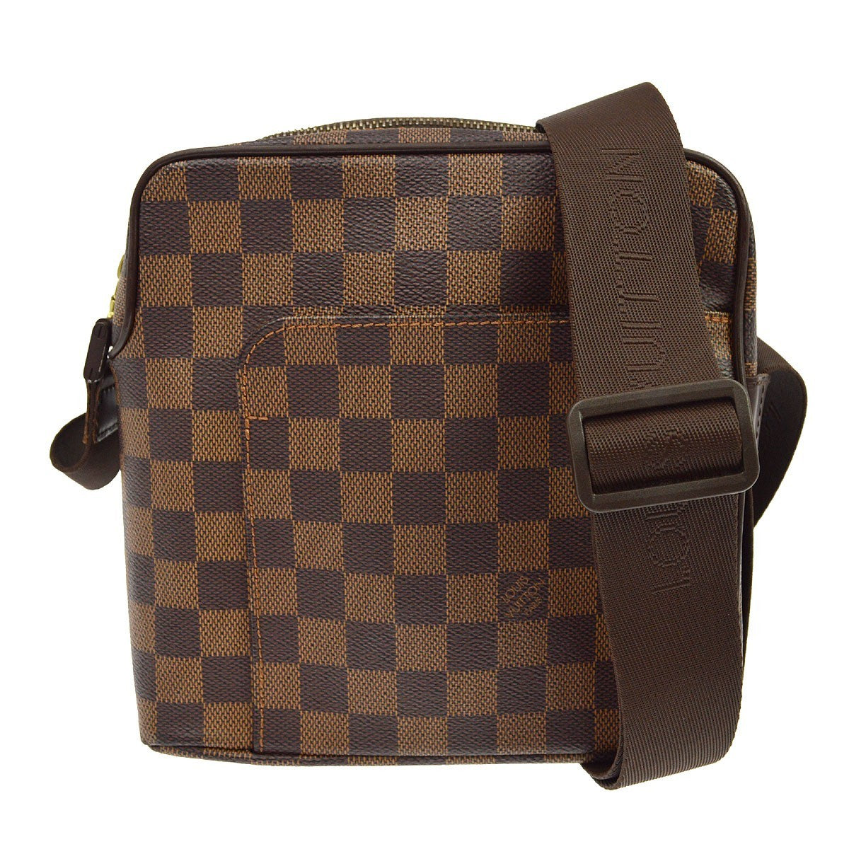 Louis Vuitton Olav Damier Ebene Brown Canvas Shoulder Bag Bag (Pre-Owned)