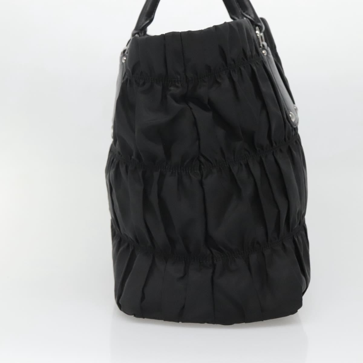Prada Gaufre Tote Tessuto Black Nylon Bag (Pre-Owned)