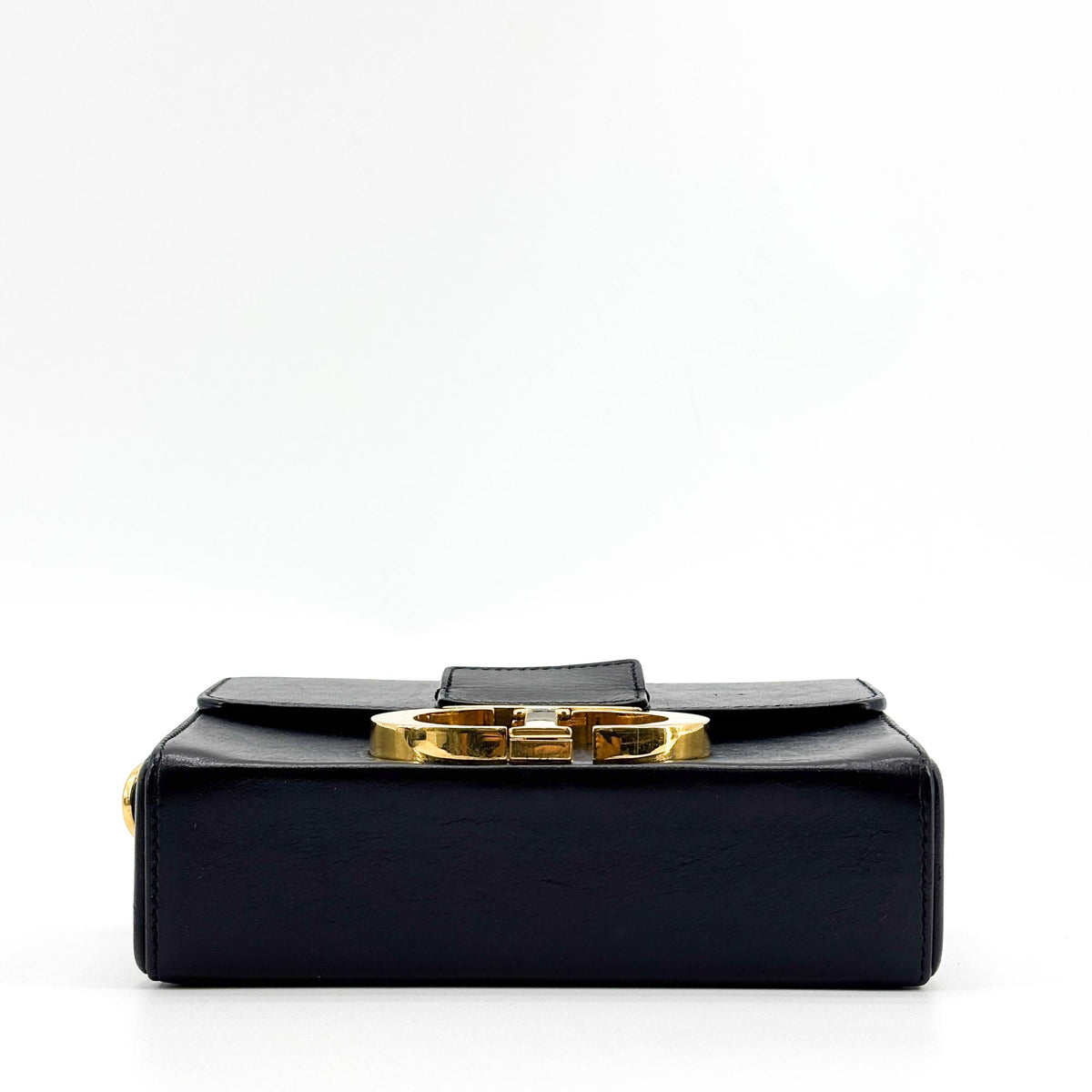 Christian Dior 30 Montaigne Box Leather Black Calfskin Handbag (Pre-Owned)