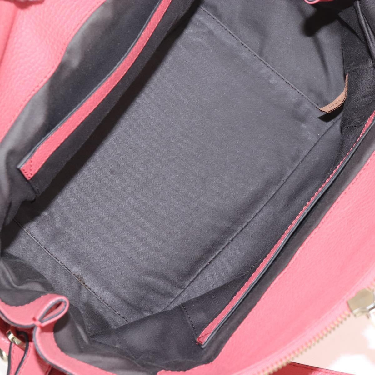Chloe Bridget Convertible Satchel Leather Pink Leather Handbag (Pre-Owned)
