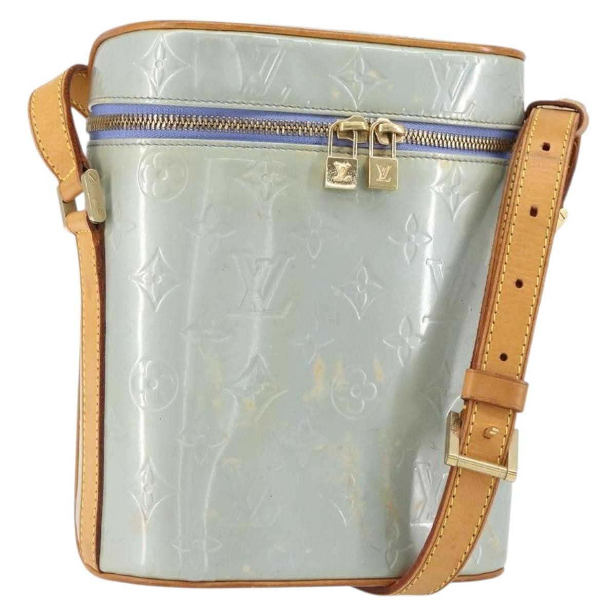 Louis Vuitton Sullivan Monogram Vernis Gray Patent_Leather Shoulder Bag Bag (Pre-Owned)