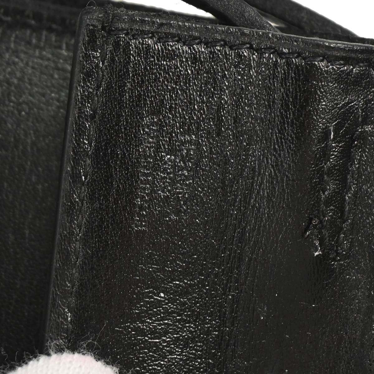 Hermes Onimaitou Pochette Box Calf Black Leather Clutche & Pouche Bag (Pre-Owned)