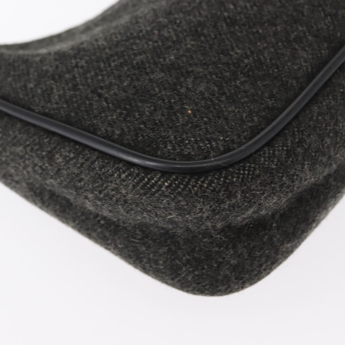 Prada Re-Edition 2000 Hobo Wool Gray Wool Handbag (Pre-Owned)
