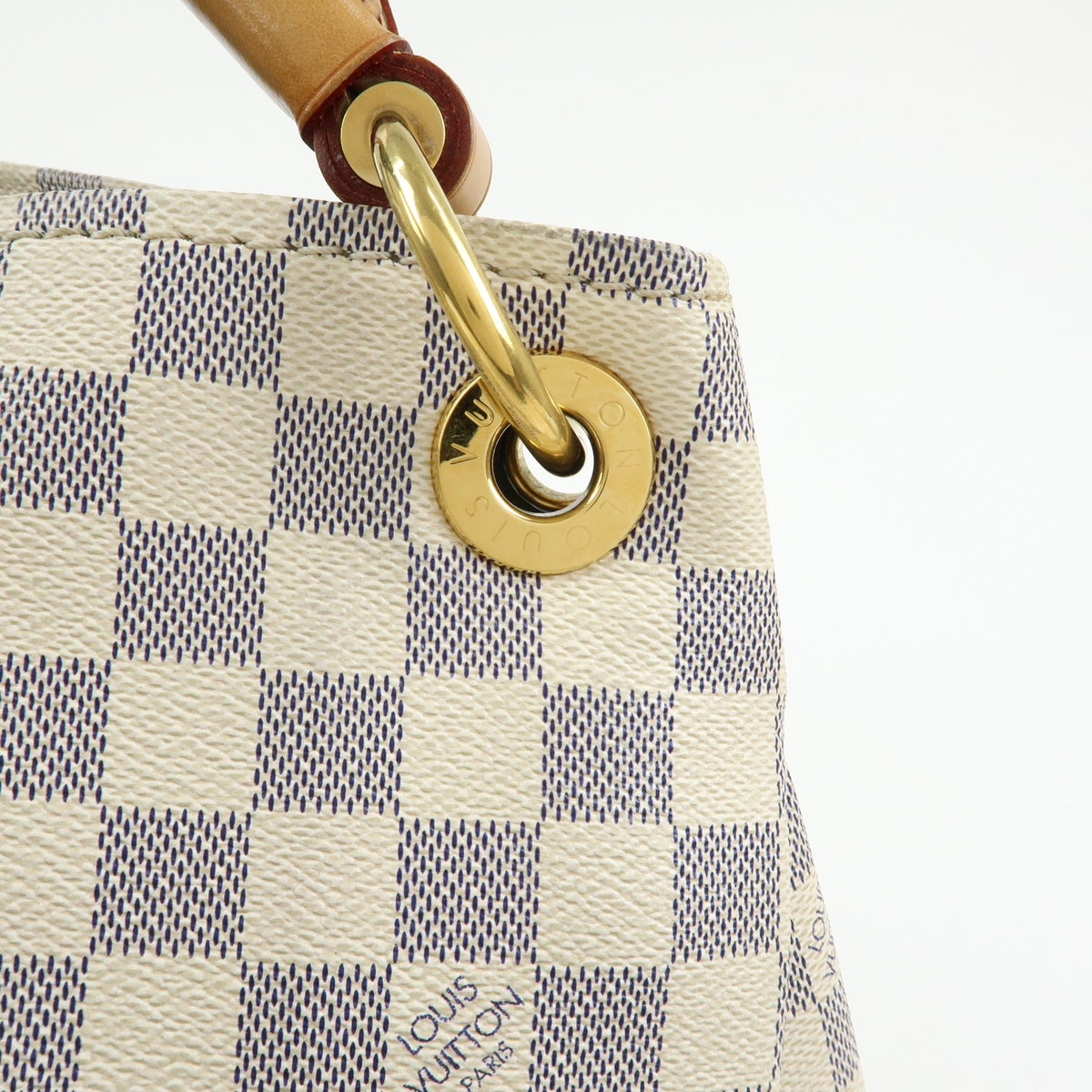 Louis Vuitton Artsy Damier White Canvas Handbag (Pre-Owned)