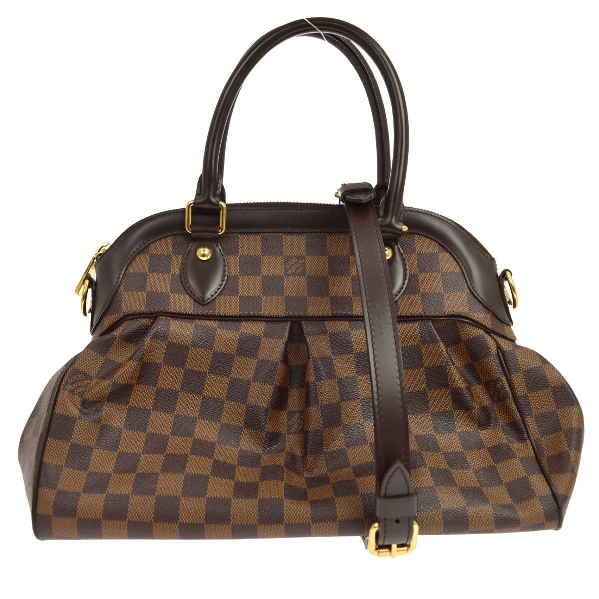 Louis Vuitton Trevi Damier Brown Canvas Handbag (Pre-Owned)