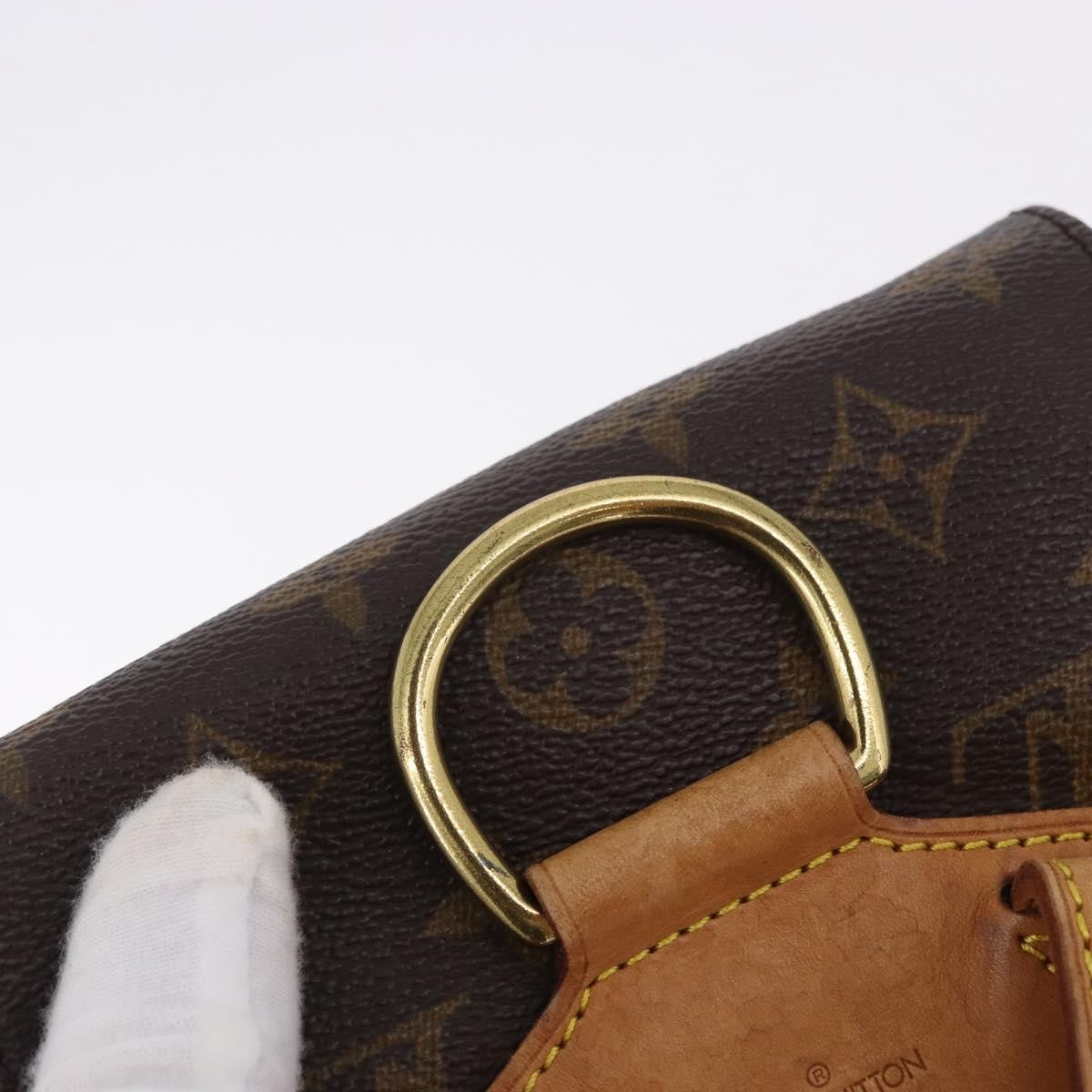Louis Vuitton Vintage Montsouris Monogram Canvas Brown Canvas Backpack Bag (Pre-Owned)
