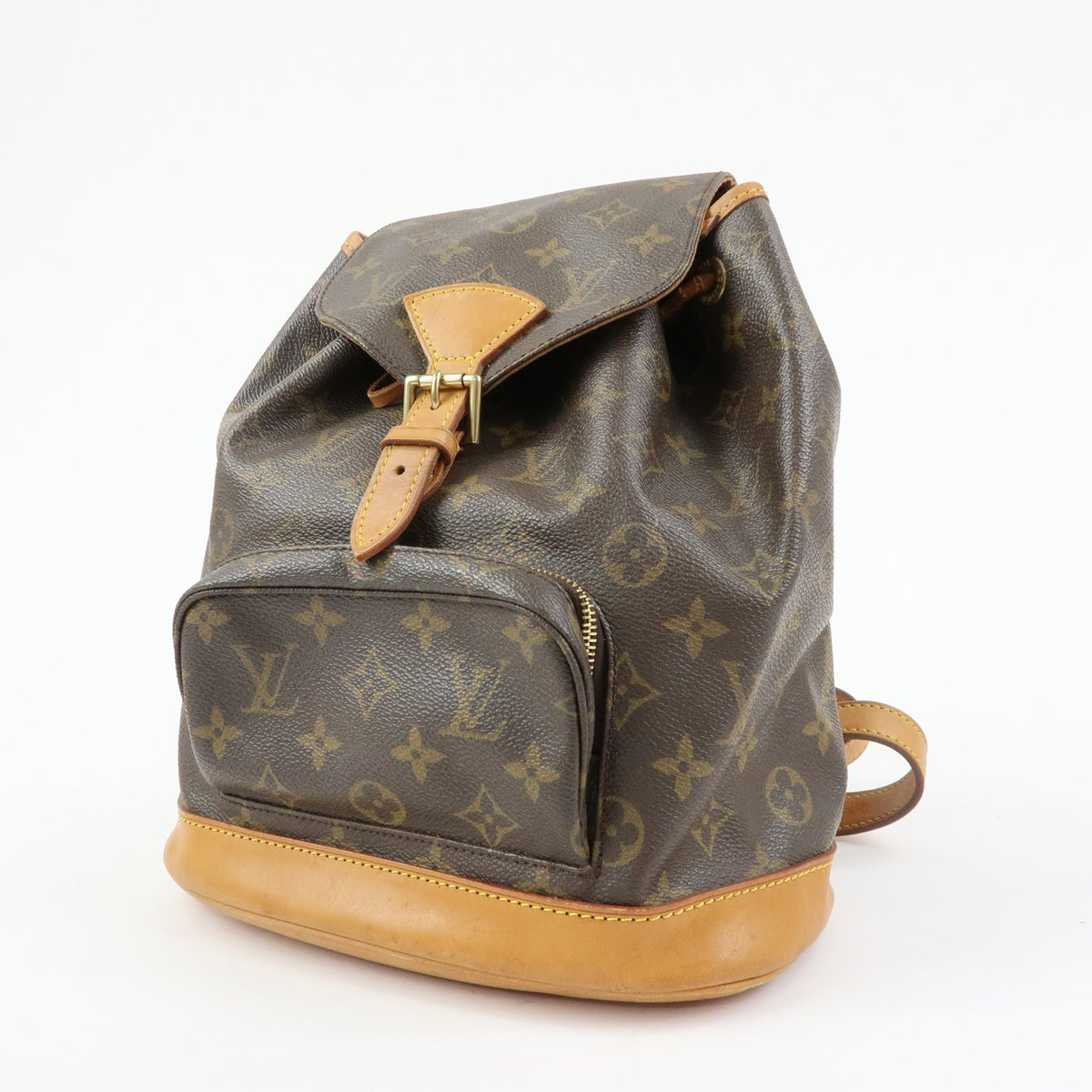 Louis Vuitton Vintage Montsouris Monogram Canvas Brown Canvas Backpack Bag (Pre-Owned)