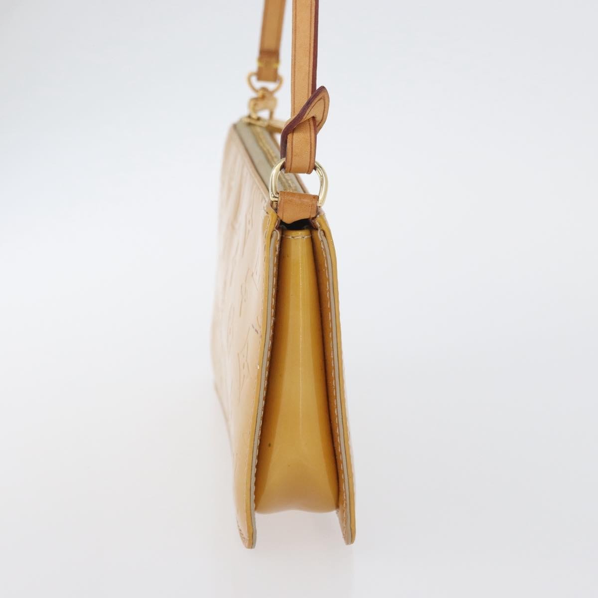 Louis Vuitton Lexington Pochette Monogram Vernis Beige Patent_Leather Clutche & Pouche Bag (Pre-Owned)