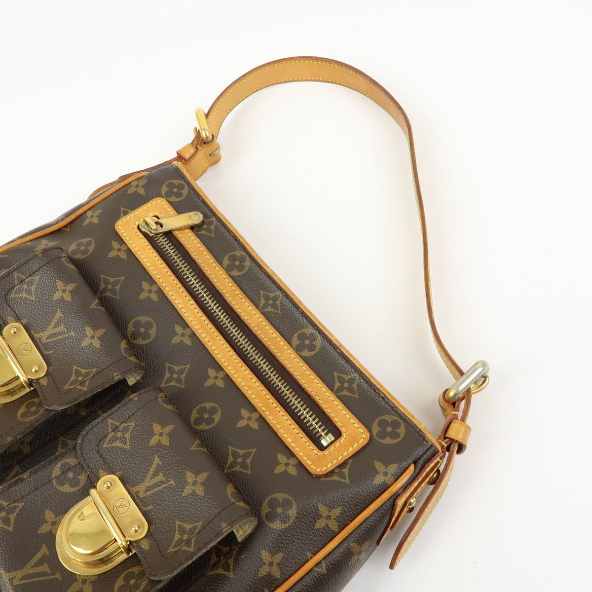 Louis Vuitton Hudson Monogram Canvas Brown Canvas Handbag (Pre-Owned)