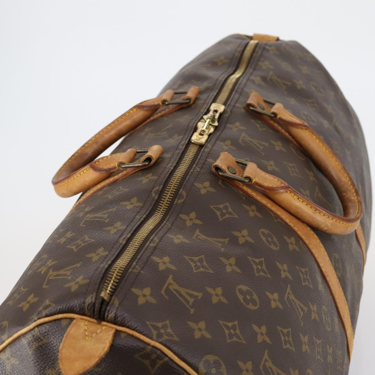 Louis Vuitton Keepall Monogram Canvas Brown Canvas Travel Bag Bag (Pre-Owned)