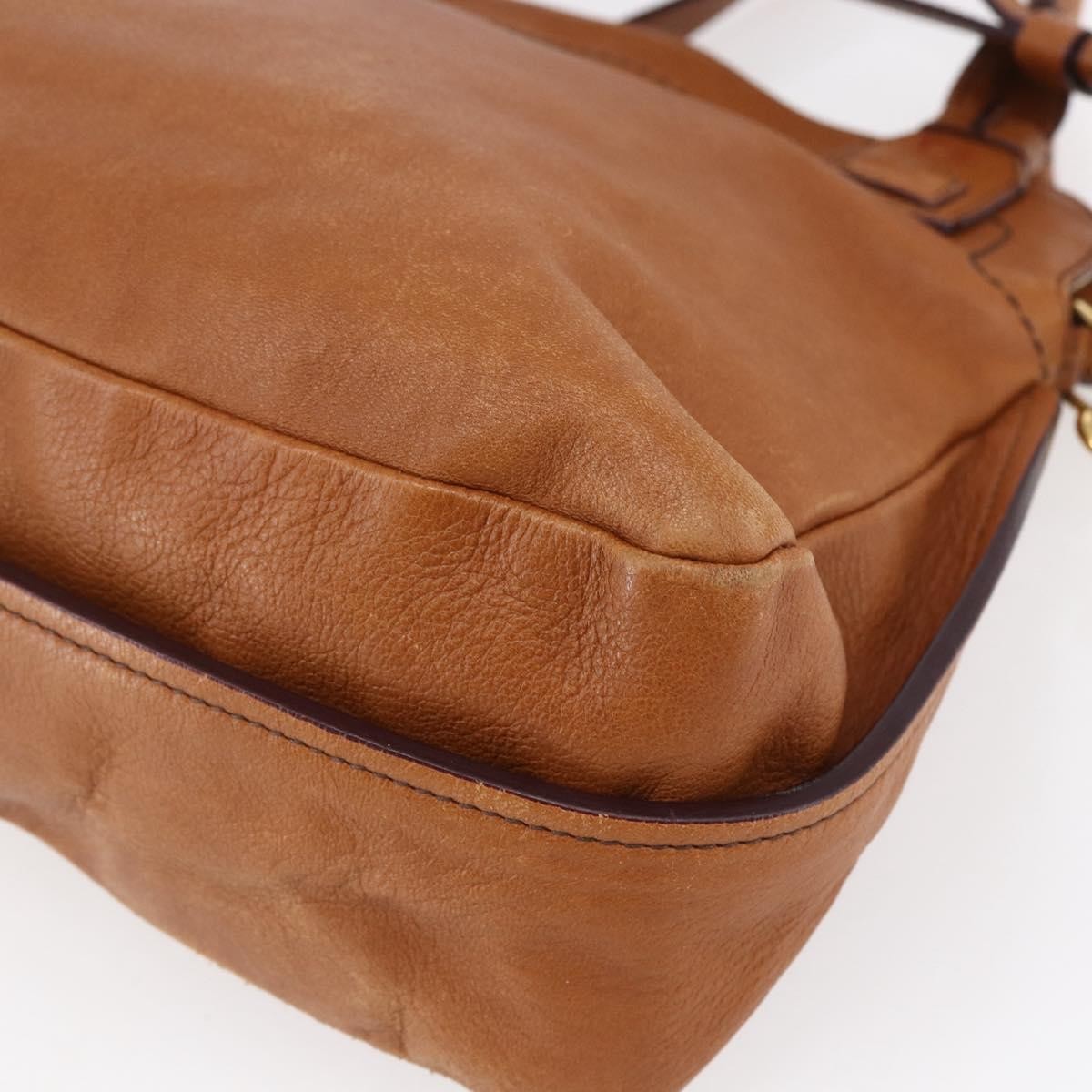 Chloe Margaret Leather Brown Leather Handbag (Pre-Owned)