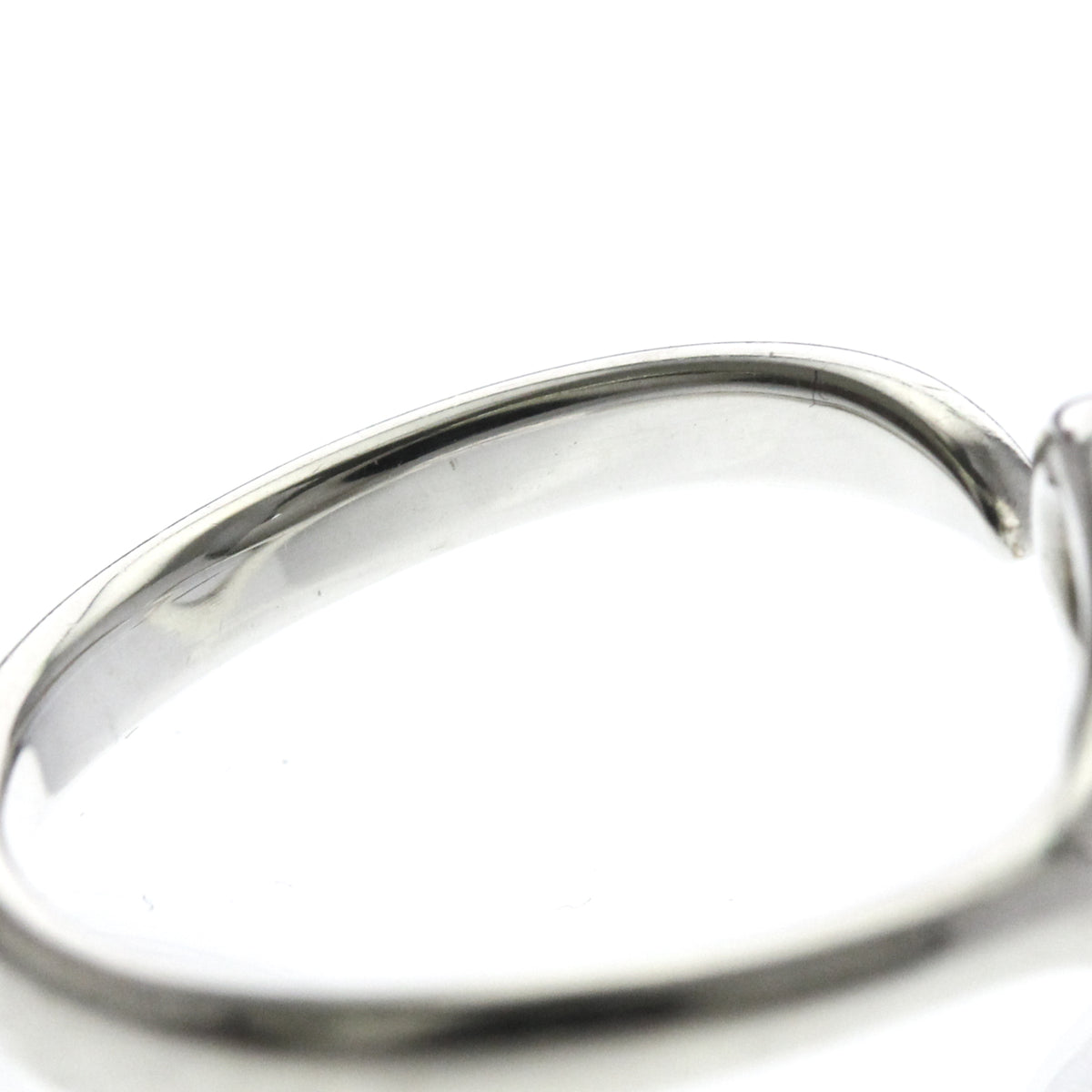 Tiffany & Co. Elsa Peretti Open Heart Silver 925 Silver Silver Ring Jewelry (Pre-Owned)